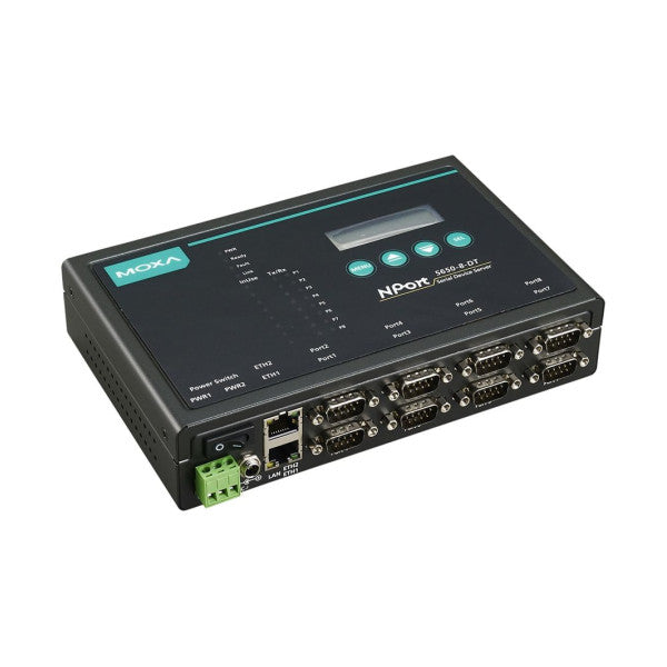 Moxa 5650I-8-DT/EU 8-port serial device server