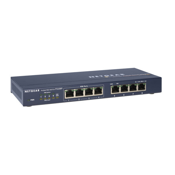 Netgear prosafe POE ethernet switch - FS108PEU