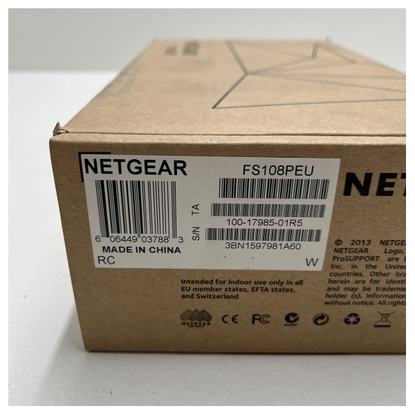 Netgear prosafe POE ethernet switch - FS108PEU