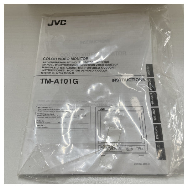 JVC 10 inch CCTV monitor 300TVL - TM-A101G
