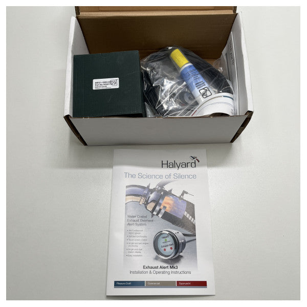 Halyard wet exhaust overheat alert system - H021252