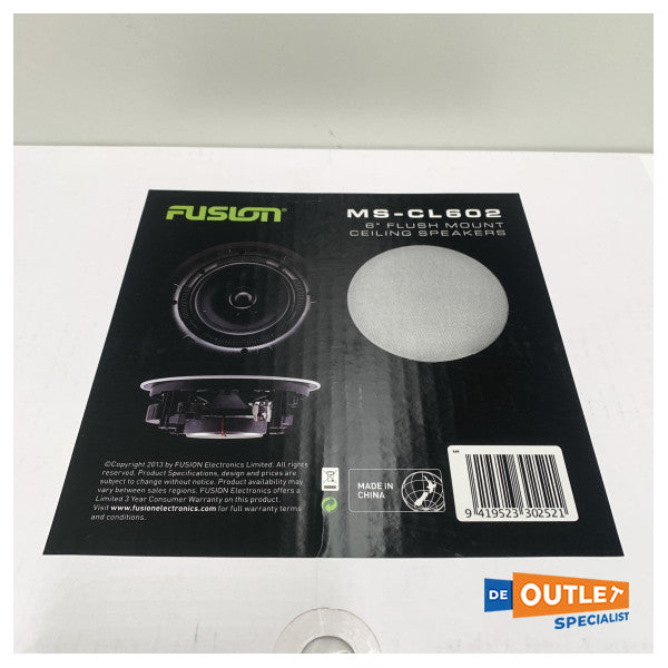 Fusion 6,5" vandtætte loftshøjttalere - MS-CL602