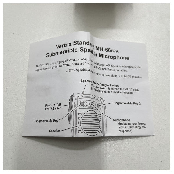 Vertex handheld speaker | microphone - MH-66B7A