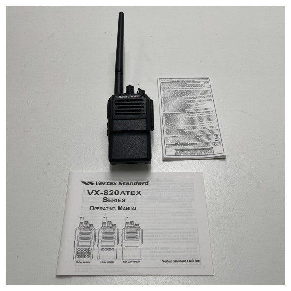 Vertex Standard handheld 2-way 16 channel radio vhf - VX821 ATEX