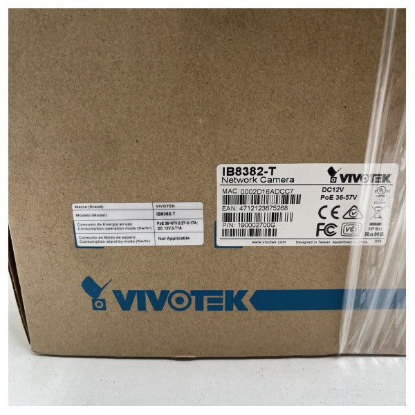 Vivotek IP8372 / IP8381 5 MP Netwerk Kamera ta 'barra