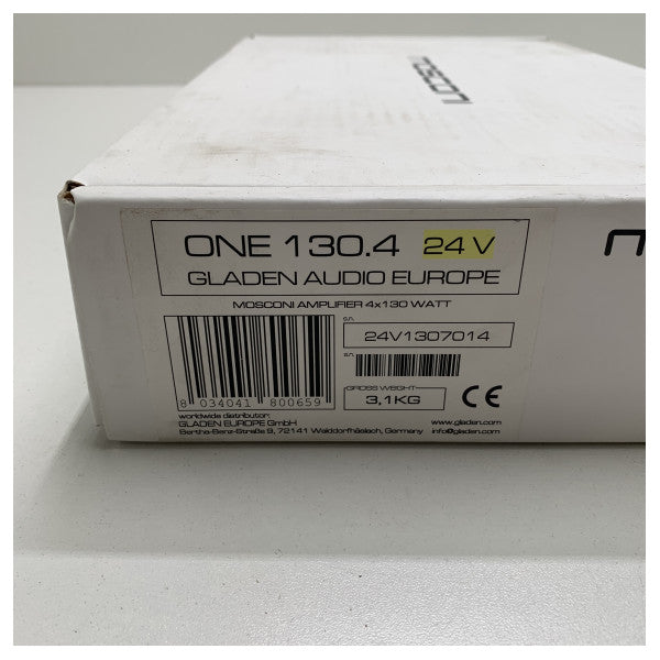 Mosconi ONE 130.4 4x 130W yüksek kaliteli amplifikatör 24V