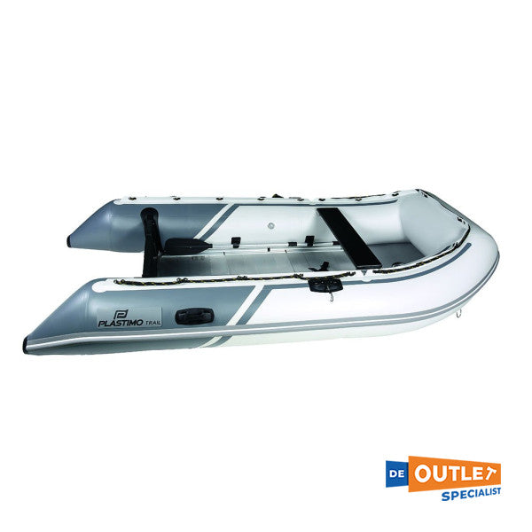 Plastimo Trail P380 HA Boat en caoutchouc Gris avec un fond en aluminium - P66087