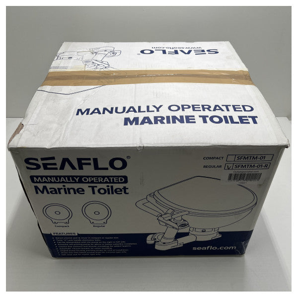 Seaflo regular manual marine toilet - SFMTM-01-R