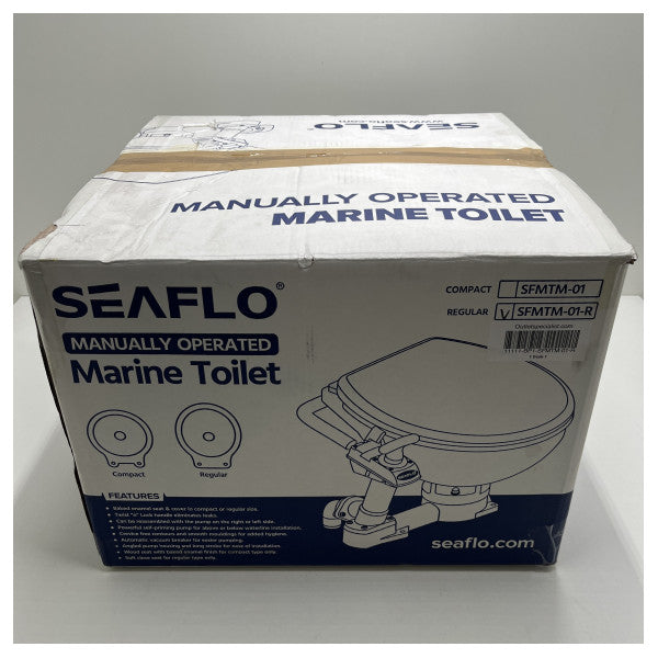 Seaflo regular manual marine toilet - SFMTM-01-R