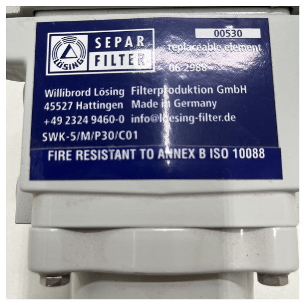 Separ filter SWK2000/5 brandstoffilter - waterafscheider 300L uur
