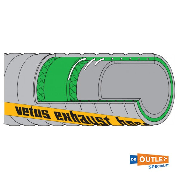 Tubo flessibile di scarico Vetus 127 mm