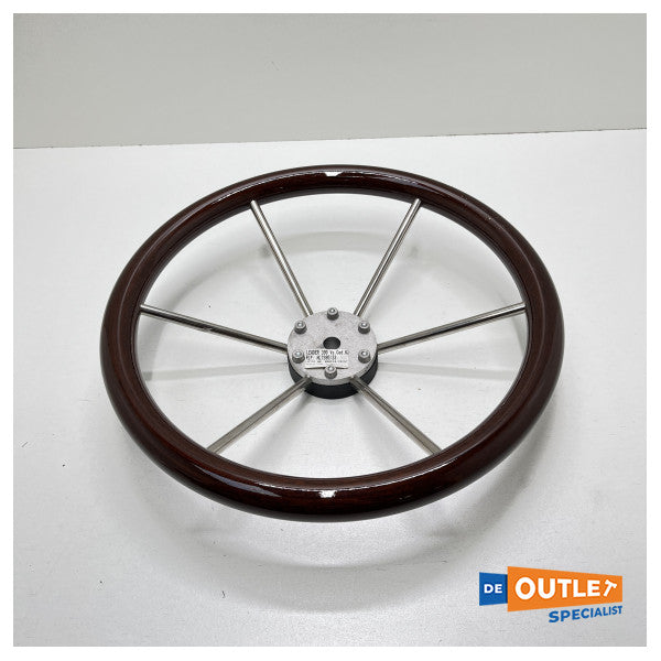 Volanti stainless steel 5-spoke steering wheel with Mahogany - VN7390/33