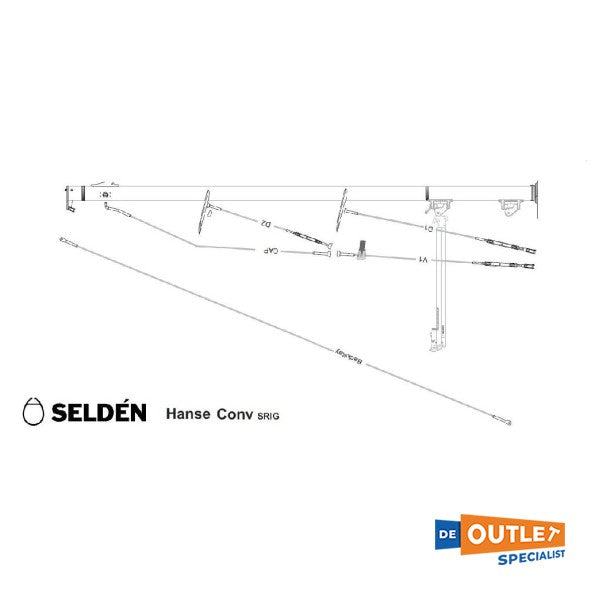 Selden conventional rigging for Hanse 575 - TTA0991