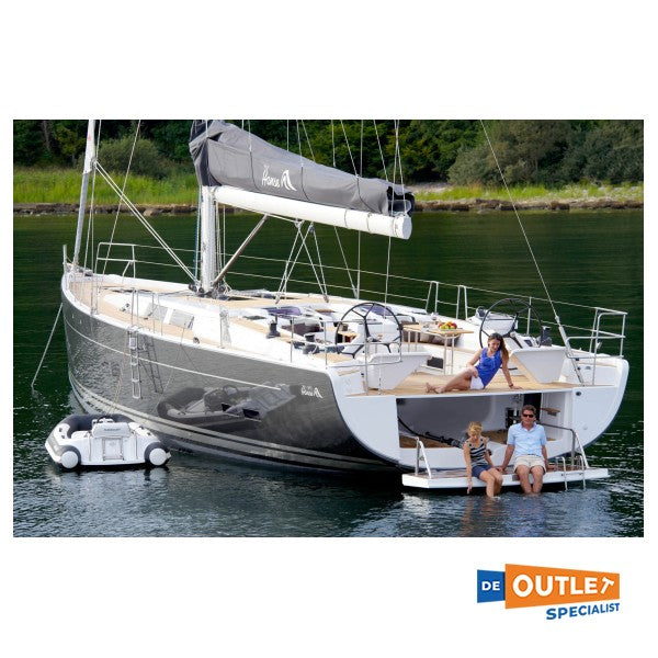 Hanse 575 en 588 RVS zee reling met doorstap - TBR0491