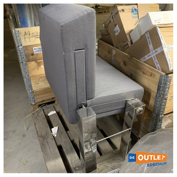 Gris du siège du conducteur réglable scellé avec cadre en acier inoxydable